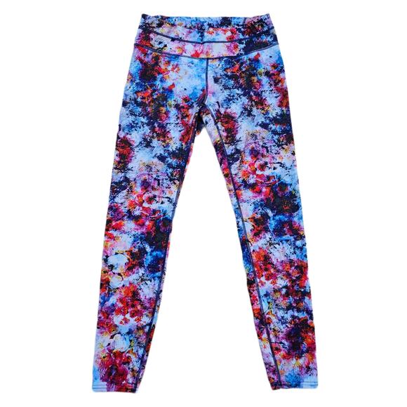 Athleta Pants - Floral Athletic Legging Athleta Hypersonic Sonar Tight Size M Stretch Athleisure
